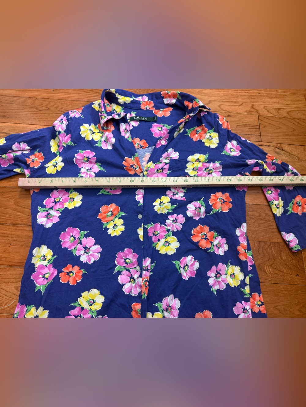 Lauren Ralph Lauren Floral Sleep Shirt - Picture 5 of 6